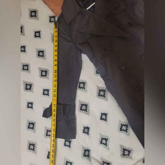 Banana Republic Slate Blue Trench Coat - Picture 6 of 10
